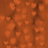 Pastel Heart Bokeh on a Pale Background